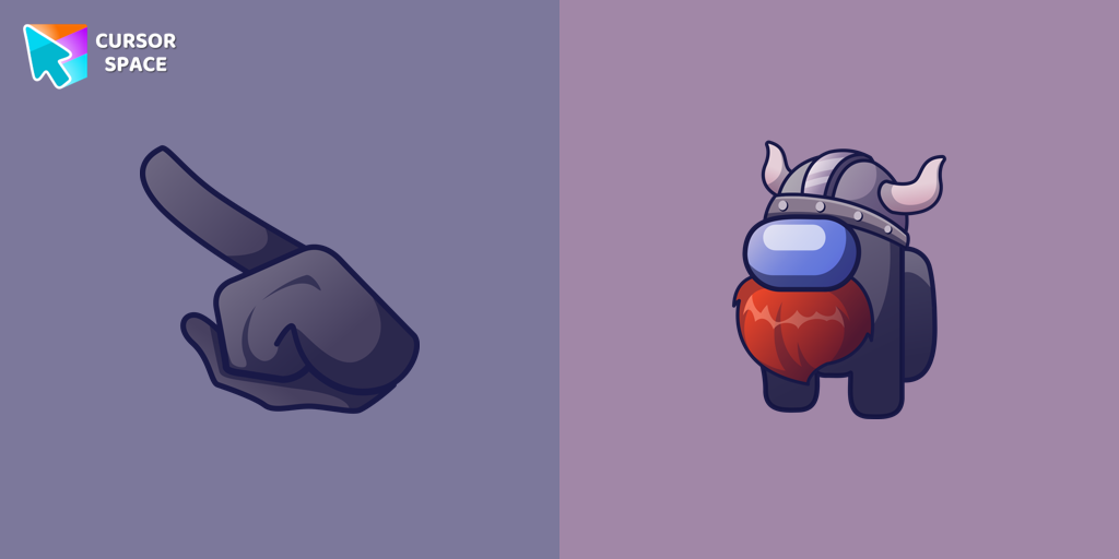 Cursor Among Us Viking Character For Chrome